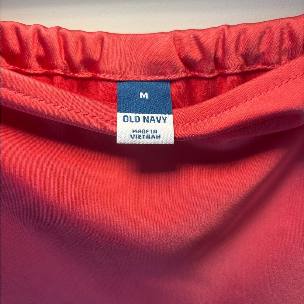 Old Navy Coral Pink Maxi Slip Skirt with Slit - Picture 3 of 4
